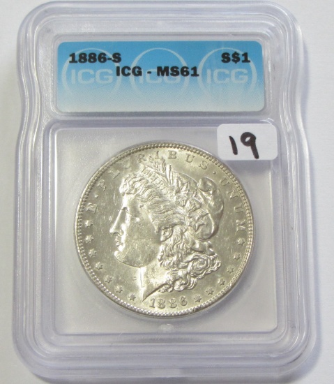 $1 1886-S MORGAN ICG MS 61