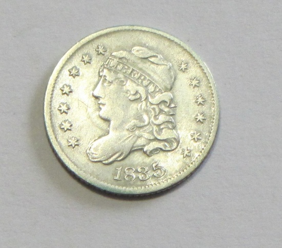 1835 CAPPED BUST HALF DIME XF