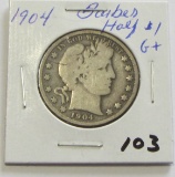 1904 Barber Half Dollar