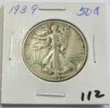 1939 Walking Liberty Half Dollar - Better Date