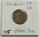 1910-S Lincoln Cent - Better Date
