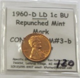 1960-D Re punched Mint Mark BU