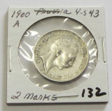1900-A Prussia Silver 2 Marks