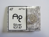 SILVER .999 FINE WITH INFO CARD