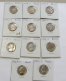 PROOF NICKEL LOT SPECTACULAR EYE APPEAL 1960s TO 1980s