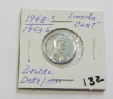 1943-S/1943-S Lincoln Cent - Double Date/MM