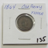1864 Our Army Token