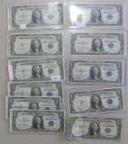 LOT OF SILVER CERTIFICATES 1935 CONSECUTIVES UNCIRCULATED STAR LOT