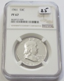 1961 PROOF FRANKLIN NGC MS 67