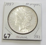 $1 BU 1887 MORGAN