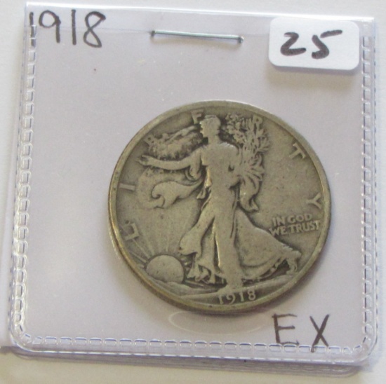 1918 WALKING LIBERTY HALF