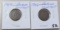 Lot of 2 - 1906 $ 1909 Indian Head Cent