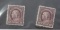 TWO US Scott Stamp #512, PERF 11, Hinged F/VF