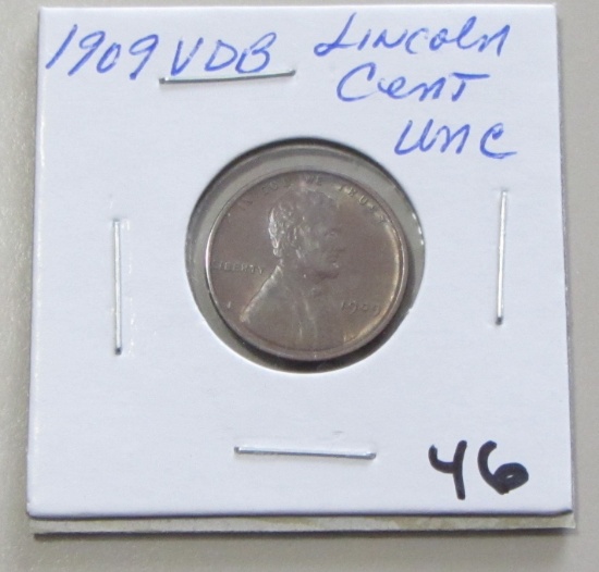 1909 VDB Lincoln Cent - UNC