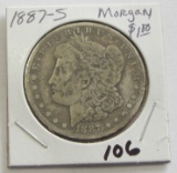 $1 MORGAN SILVER DOLLAR 1887-S