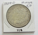 $1 MORGAN SILVER DOLLAR 1889-O