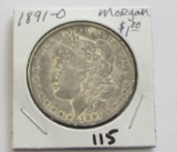 $1 MORGAN SILVER DOLLAR 1891-O