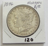 $1 MORGAN SILVER DOLLAR 1896