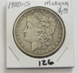$1 MORGAN SILVER DOLLAR 1900-S