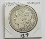 $1 MORGAN SILVER DOLLAR 1904-S
