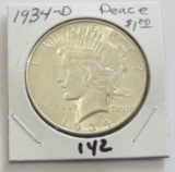 $1 1934-D SILVER DOLLAR