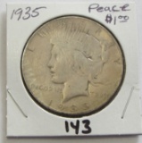 $1 1935 PEACE SILVER DOLLAR