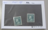 TWO US Scott Stamp #511, PERF 11, MNH VF