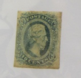 SCARCE 10 CENT CONFEDERATE STATES STAMP CIVIL WAR