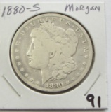 $1 MORGAN SILVER DOLLAR 1880-S