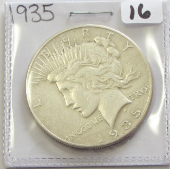 $1 1935 PEACE SILVER DOLLAR