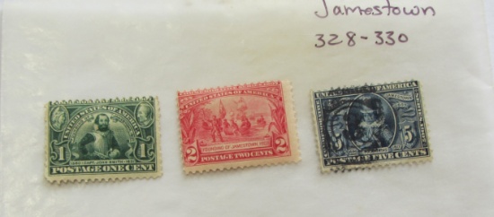 TOUGH JAMESTOWN STAMP SCOTT 328-330