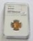 1948 d wheat cent NGC 66 red