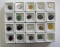 Lot of 20 various gemstones in plastic cases