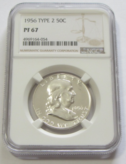 1956 type 2 Franklin have proof NGC 67