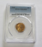 1945 wheat cent PCGS gem 65 red