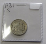1931 S Buffalo nickel