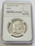 1956 type 2 Franklin have proof NGC 67
