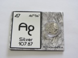 .999 fine silver with informational