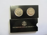 2 bicentennial Eisenhower dollars 1976