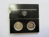 2 proof 1977 Eisenhower dollars