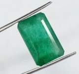 genuine emerald approximately four to six carats random shape