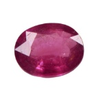 genuine Ruby gemstone approximately four to six carats random shape