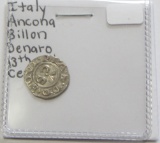 Silver Italy ancient coin 13th century high grade
