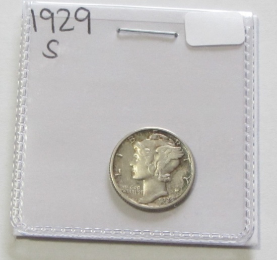 1929-S MERCURY DIME