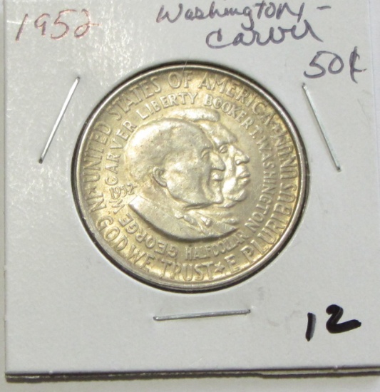 1952 WASHINGTON CARVER COMMEMORATIVE HALF