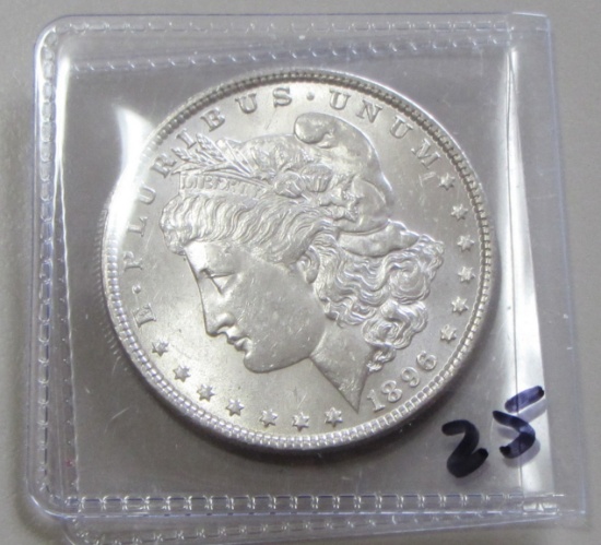 $1 1896 BU MORGAN SHARP COIN