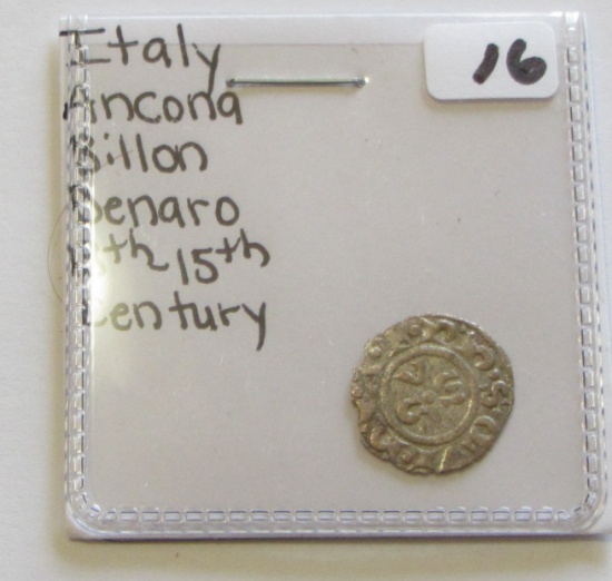 13TH CENTURY SILVER ITALIAN ANCIENT COIN