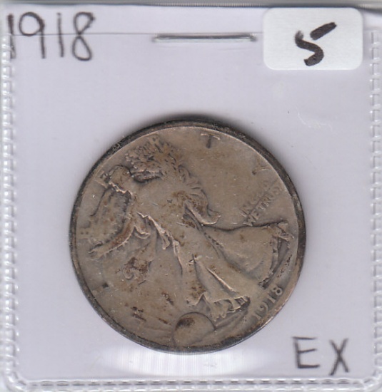 1918 WALKING LIBERTY HALF