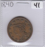 1840 LARGE CENT 