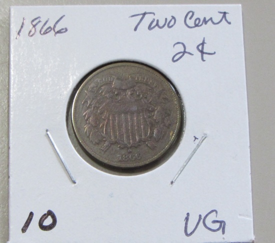 1866 2 CENT PIECE